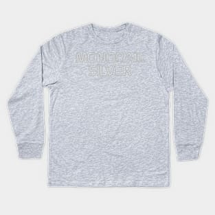 Monorail Silver Kids Long Sleeve T-Shirt